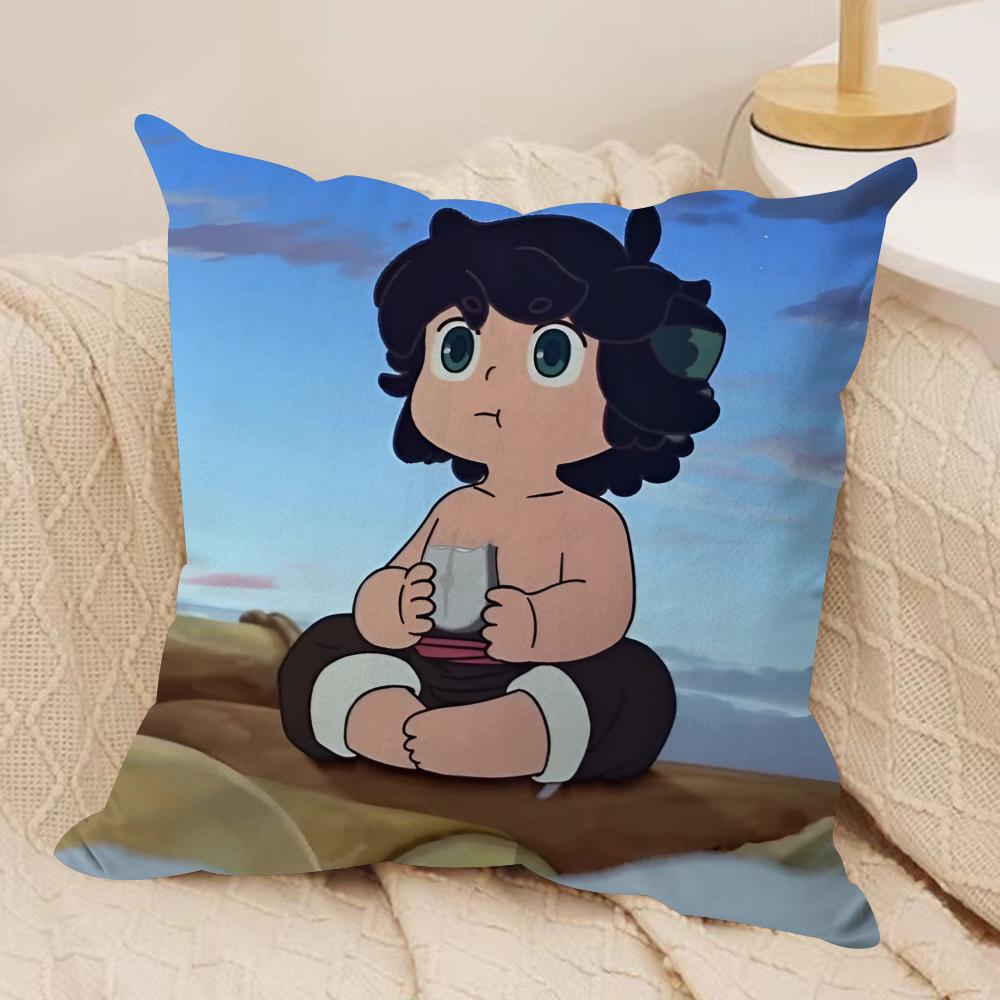 Anime The Legend of Hei Cushion Cover Soft Plush Fabric Double-Sided Printed Sofa Cushion Cover for All Seasons Home Decor Gift