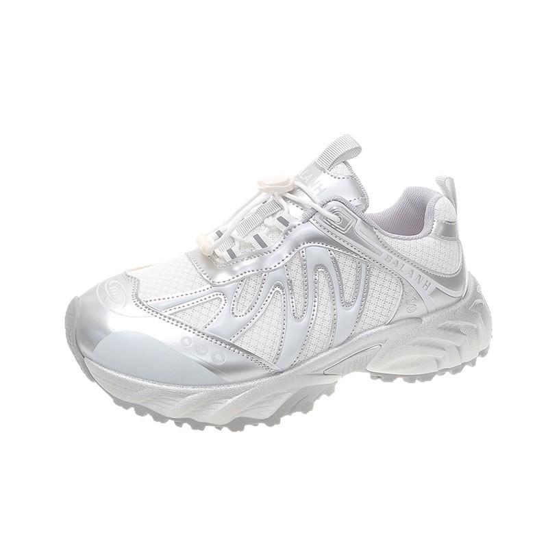 Internet Celebrities with the Same Platform Mesh Breathable Dad Shoes Women 2025 Summer Fashion Versatile Mango Head Casual Sports Shoes