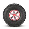 4Pcs AUSTAR AX-4020B 1.9 Inch 110mm 1/10 Rock Crawler Tires with Alloy Beadlock Wheel Rim for D90