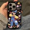 Граффити Сокровище Девушка Желейный Чехол для Телефона для Apple 11/12/13/14/15/16/16 Pro/14 Pro Max.