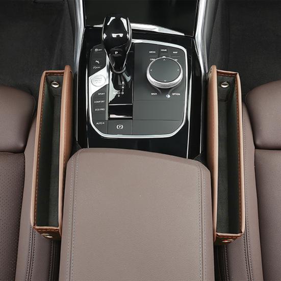 Ящик для хранения автомобильного сиденья с отверстием для кабеля, большой емкости, износостойкий органайзер на центральной консоли, аксессуары для салона автомобиля