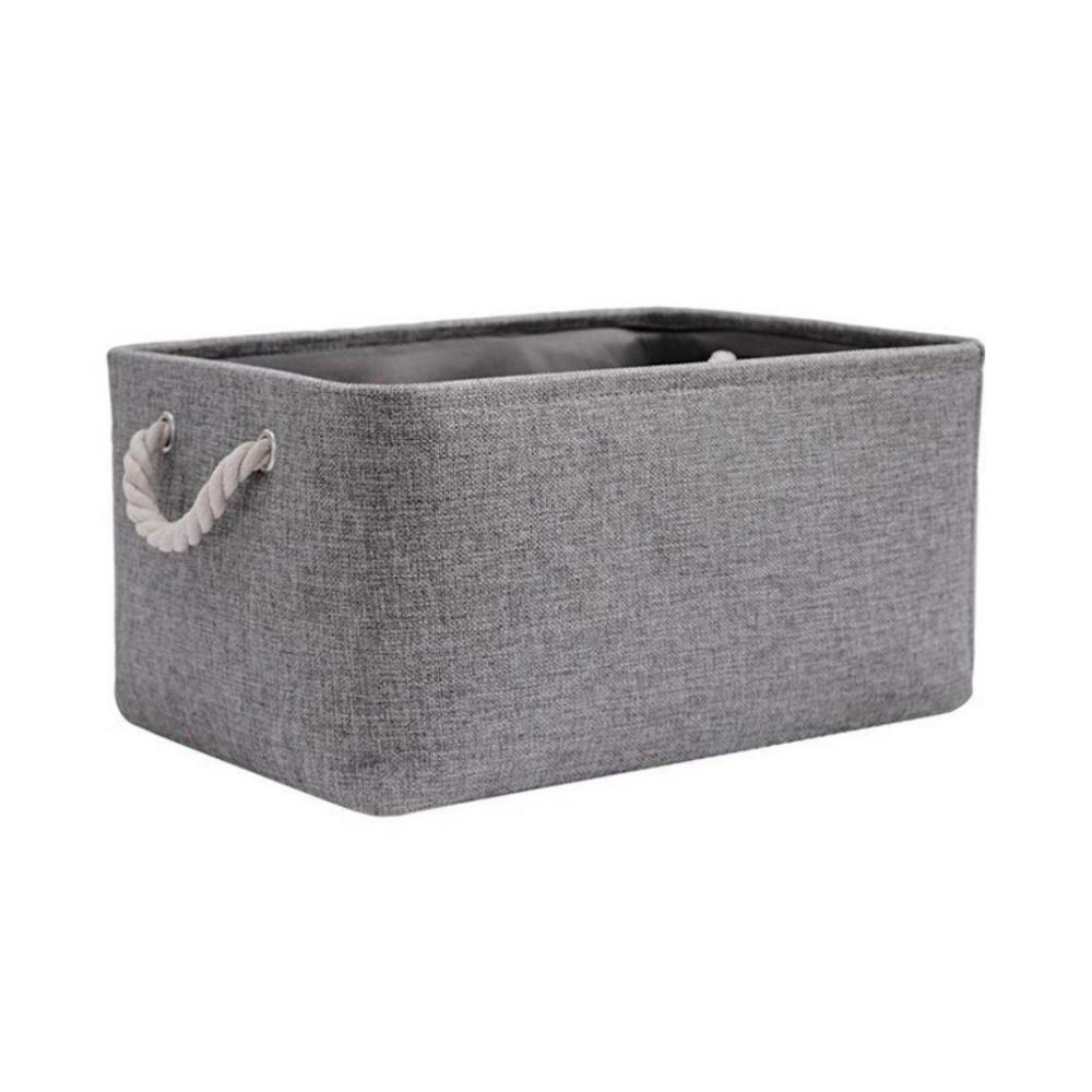 Multi-Purpose Collapsible Laundry Basket Rectangular Linen Storage Box Portable with Handle Folding Storage Baskets Closet