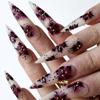 Flower Press On Nail Fake Nails Stick Glue On Nail False Nails Acrylic Nails Artificial False Nails for Nail Art Design