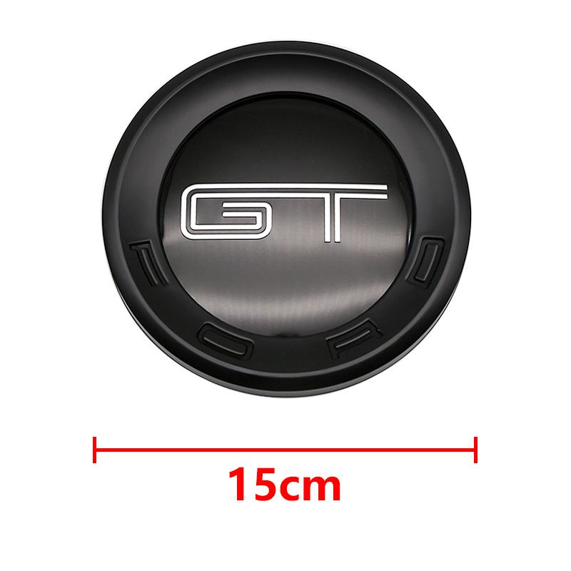 BQYI9 15CM ABS Car Tail Emblem Trunk Round Badge Sticker For Ford Mustang 5.0 ROUSH SHELBY GT 500 Cobra LAGUNA Tail Box Cobra Shape GT