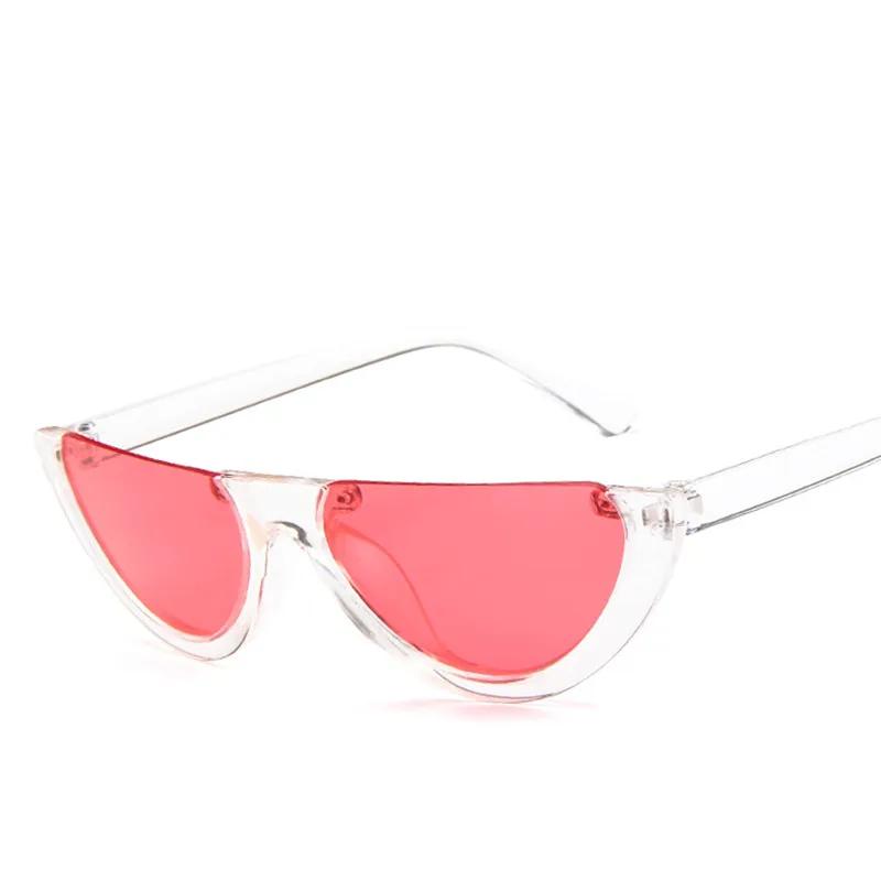 Colorful Half-Frame Sunglasses for Men Women Retro Trendy Street Style Personalized Lenses Lightweight Fashion Unisex Design