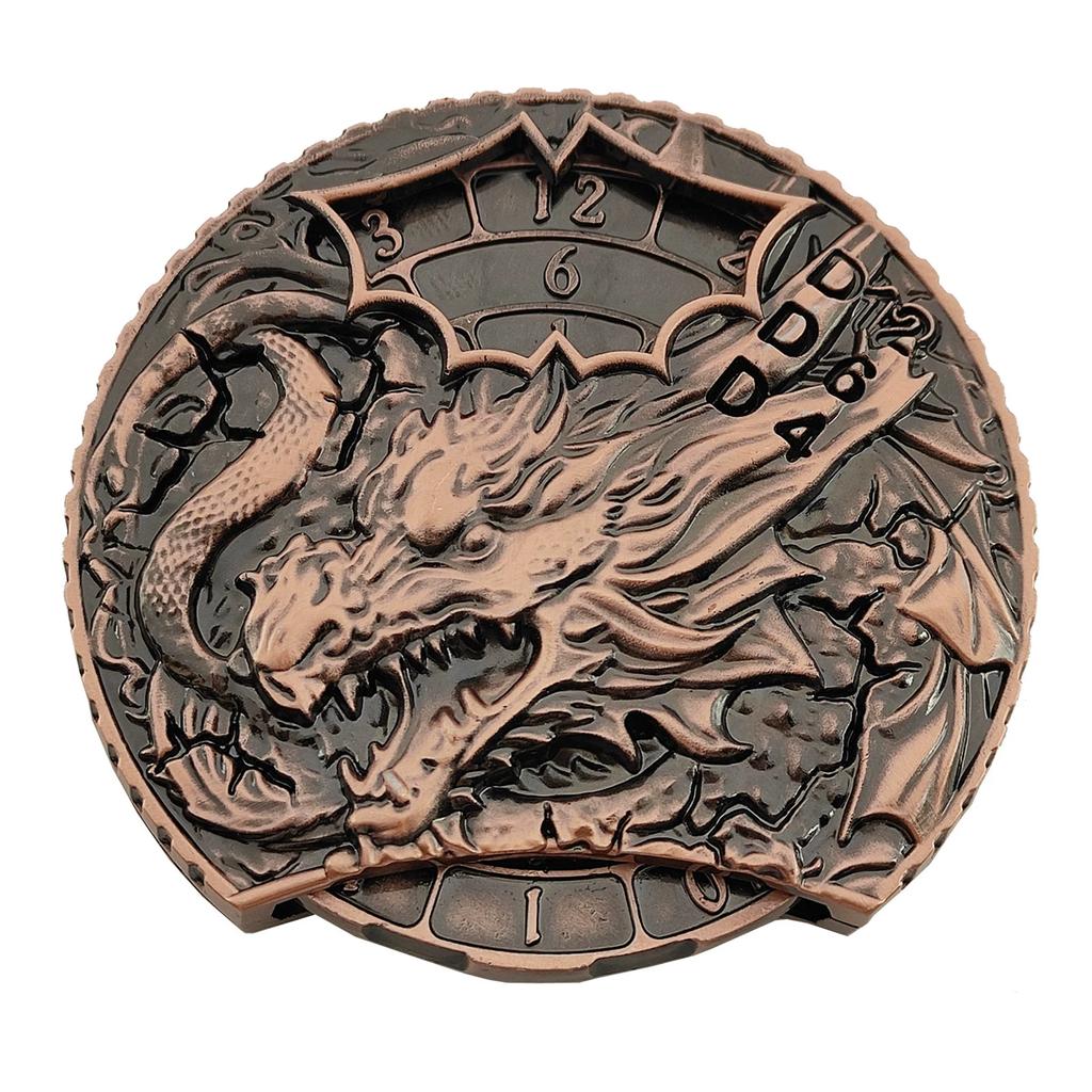 Металлические игральные кости COC Running Dice 7-в-1 Fingertip Gyro Turntable Polyhedron Metal Dice DND Dungeons & Dragons