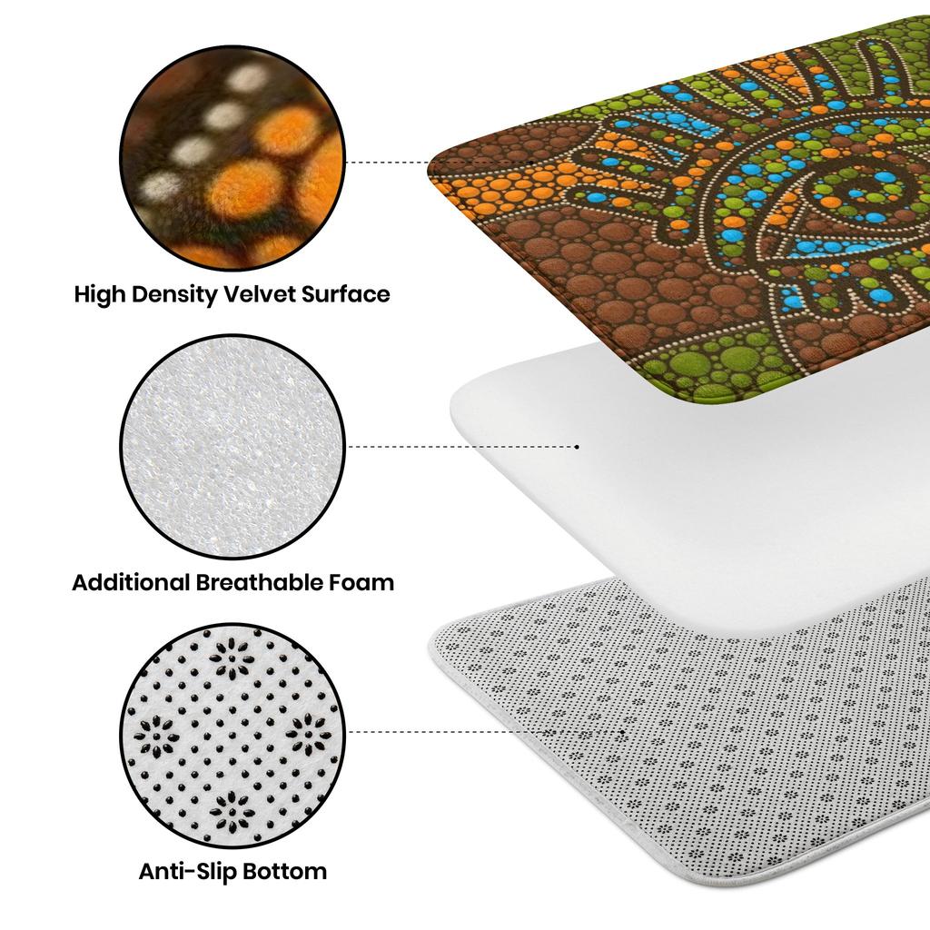 Funny Door Mat Oh No Not You Again Flannel Doormat Home Decorations Anti-Slip Welcome Mats for Home Kitchen Indoor Mat