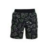 Under Armour All Over Print Elastic Waist Straight Leg Shorts Men Shorts Black 1361496-001