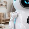 Plastic Pocket Robot White Interactive Robot Portable Talking Robot  For Adults