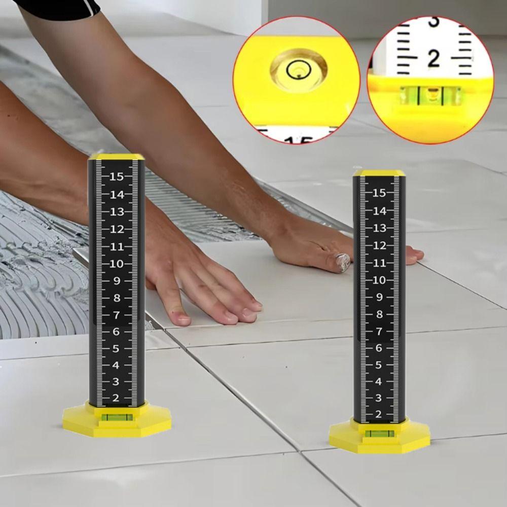 Graduated Scale Ceiling Leveling Ruler Magnetic Floor Tile Ruler Wall Lay Tool Wall Tiling