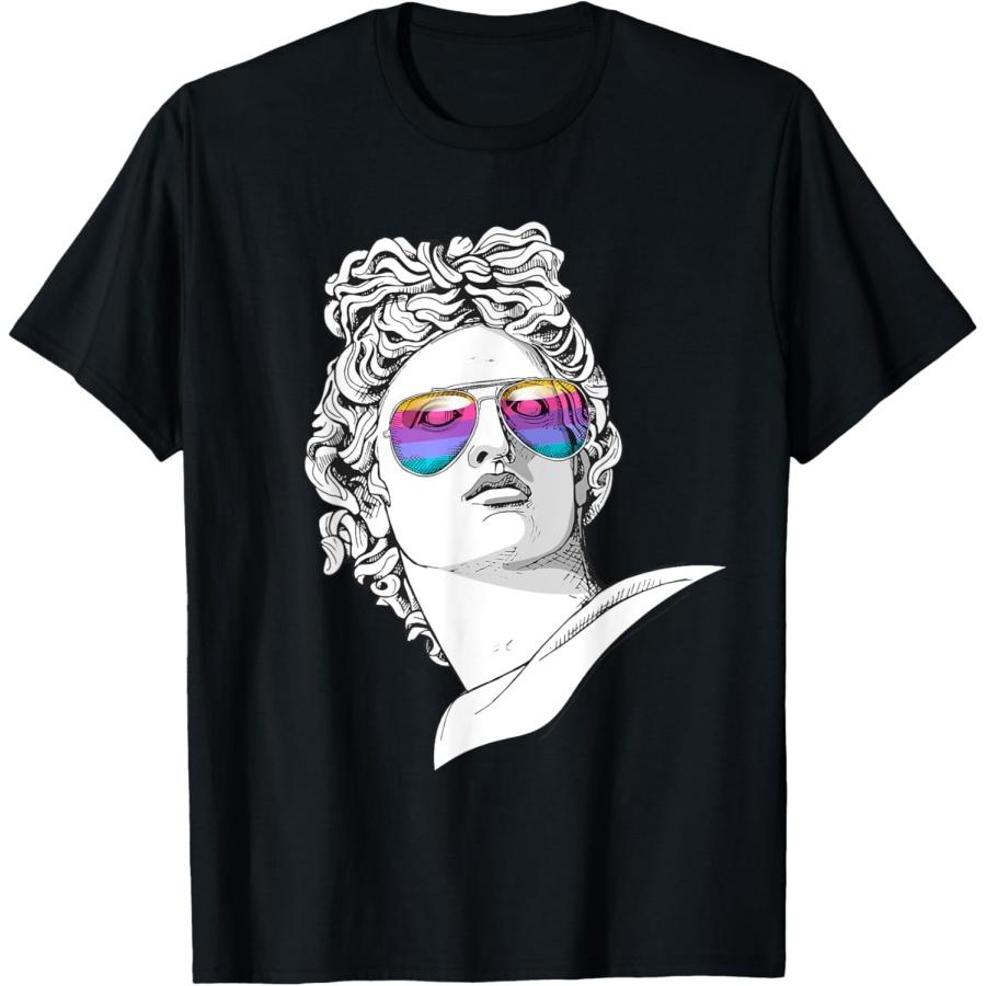 Cool Apollo Plaster Statue Illustration Graphic Design Art T-Shirt