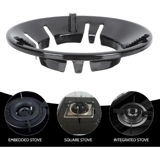 Zerodeko Газовая вок-кольцо горелка Крышки кухонной газовой плиты Подставка-держатель: Решетка конфорки Подставка для кастрюли/сковороды Кронштейн Подставка для вока Кольцо для поддержки вока Газовая плита Конфорка Газ