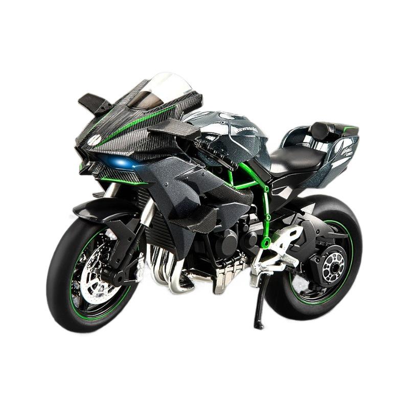 1:12 Игрушечный мотоцикл из сплава Kawasaki Ducati со звуком, светом и скользящим движением