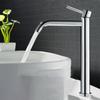Tall Basin Sink Faucet Slim Black Chrome Bathroom Washbasin Water Mixer Tap Hot Cold Water Basin Crane Deck Mounted Bathroom Tap