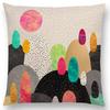 New Colorful Rocks Candy Gems Stained Glass Abstract Blocks Geometric Art Prints Cushion Cover Car Sofa Throw Pillow Case