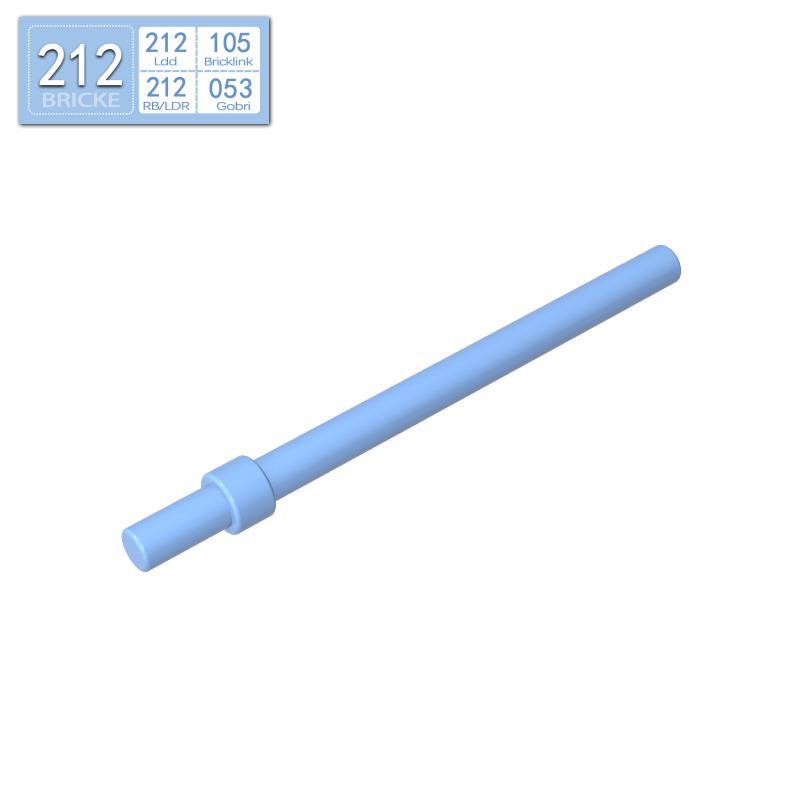 BRICKE Guest Building Blocks 1x6 with Stop Cylinder, Lego Compatible (63965, 18274, 93790, 4095)