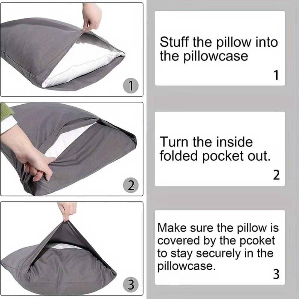 Новые хлопковые наволочки с начесом Уютные Супермягкие Наволочки Устойчивые к Сминанию Устойчивые к Выцветанию Однотонная Наволочка