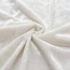 Cosmo Textile Crushed 112cm Wide X 2m GD3300 Fabric, Velour, Plain, 100% Polyester, Approx. Cut, Col.1, White,