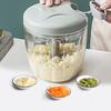 500/900ML Garlic Stirrer Manual Food Processor Vegetable Chopper Hand Pull String Onion Cutter for Veggies Fruits Nuts Herb Easy Clean Kitchen Tool