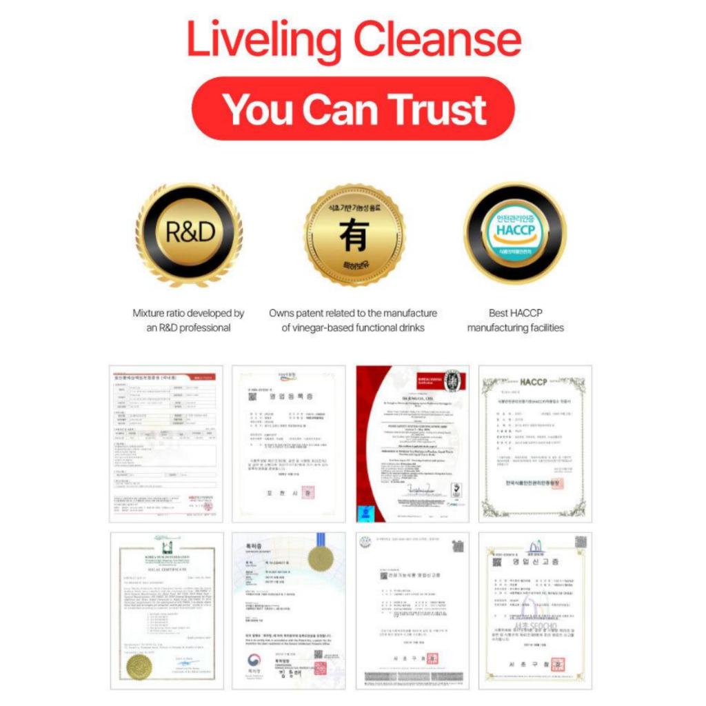 [LIVELING] Очищающий чай 15 мл x 10 шт. 4 вида