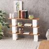 1/12 Dollhouse Mini Furniture Display Shelf Multi Storage Rack Organizer Realistic Decor for Dollhouse Bedroom Living Room Kitchen