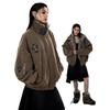 Винтажная куртка High Street для женщин, свободная, теплая, утолщенная, уличная мода, персонализированная, хип-хоп, мягкие парки