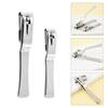 360 Degree Rotating Stainless Steel Nail Clipper With Anti Splash Design And Wide Blade For Thick Nails
