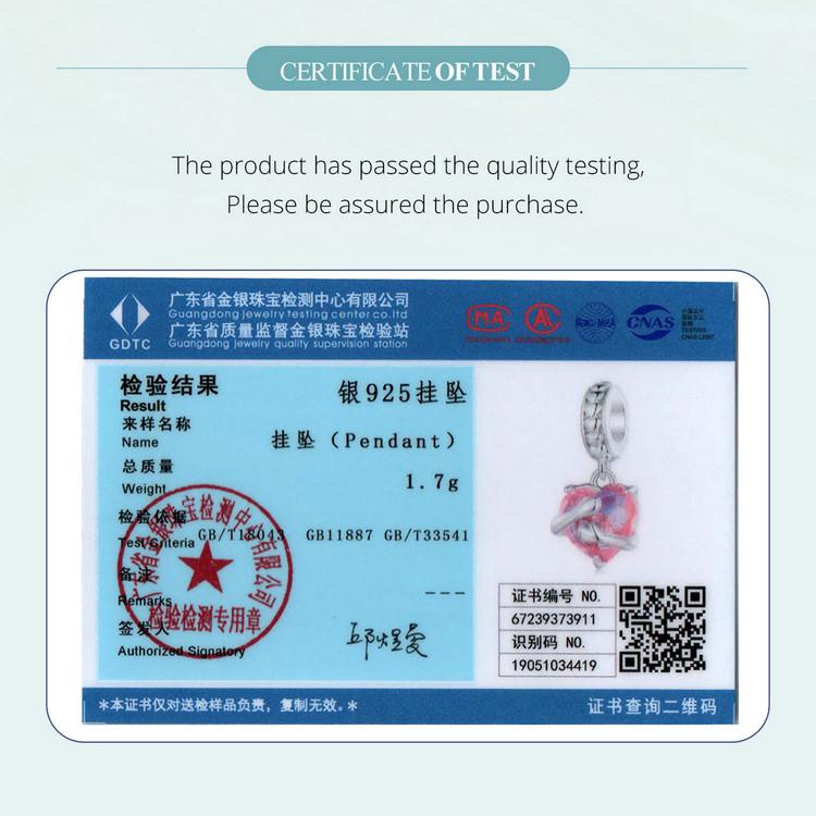 WOSTU Подвески из стерлингового серебра 925 пробы с сердцем и радужными объятиями подходят для оригинального браслета, ювелирные изделия своими руками