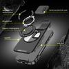For iPhone 16 Pro Max Magnetic Case Kickstand TPU+PC Phone Case with Camera Lens Slide Cover