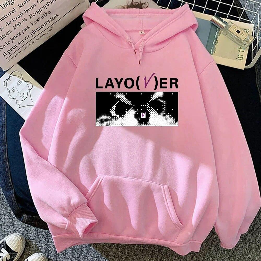 V медленный танец толстовка для женщин Harajuku графический Love Me Again Layover толстовки унисекс Kawaii Cat винтажные пуловеры кофты Корея