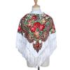 Women's Retro Ethnic Print Tassel Shawl and Headscarf