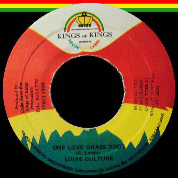 7-дюймовая пластинка LOUIE CULTURE One Love Grass Root NONE KINGS OF KINGS 1998 Канада Регги Ска Даб Б/у