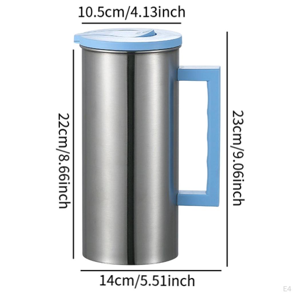 Кувшин из нержавеющей стали, графин, 1,8 л, многофункциональный кофейник, кувшин для воды