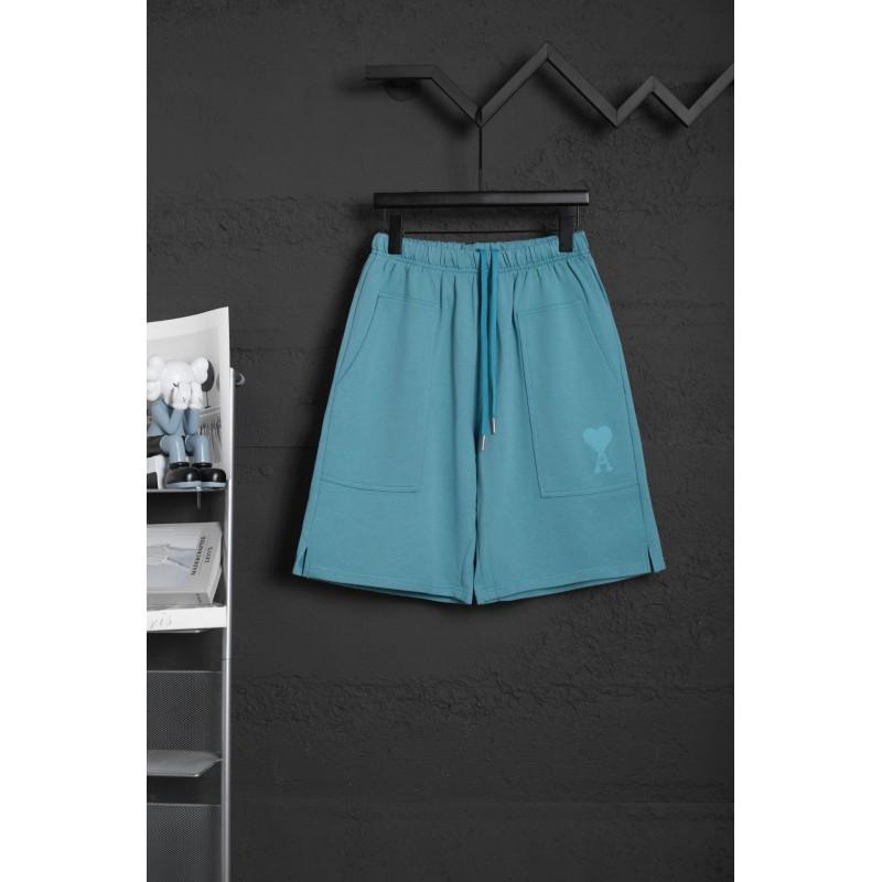 26S AMI Streetwear Loose Fit Shorts Men Women Casual Beach Sports