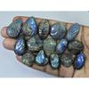 255Cts. Natural Labradorite Carving Mix Cabochon Loose Gemstone 15Pcs Lot LL-1051