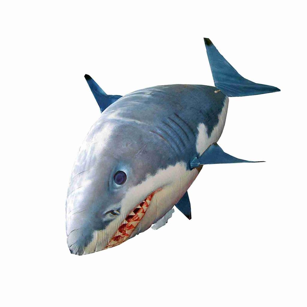 Пульт дистанционного управления летающая акула надувной RC надувной воздушный шар игрушка детский подарок (Синяя Акула)