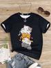 Летние детские футболки для девочек 10-летняя девочка Милые кошки Одежда для девочек Детская футболка Детский топ Детская одежда для подростков