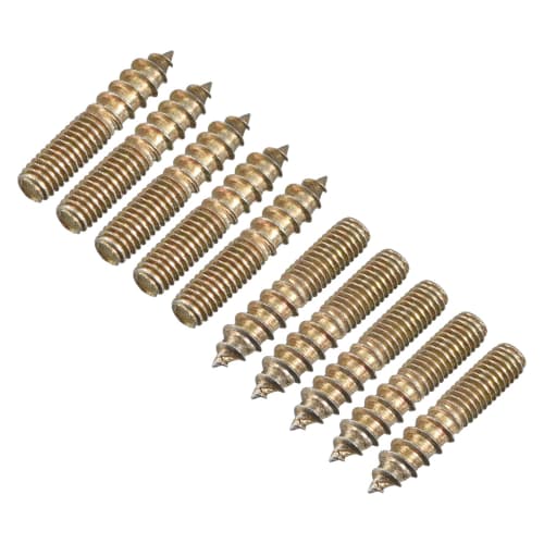 uxcell M6 Hanger Bolts, 24-Piece Set, Double-Ended Screws, 30mm Dowel Screws, Double-Ended Screws for Connecting Wooden Furniture, Joints, Repairs, an