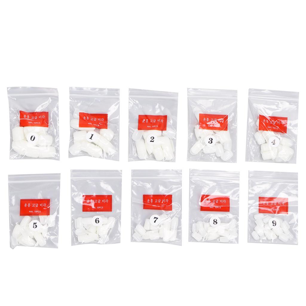 500 шт. короткие квадратные ногти DIY Art маникюр салон полное покрытие накладные ногти для женщин натуральные