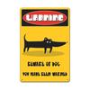 Retro Metal Tin Sign  Warning Dog  Vintage Wall Decor for Home Garden Cafe  Perfect for IndoorOutdoor Use  Rustic Poster Prin