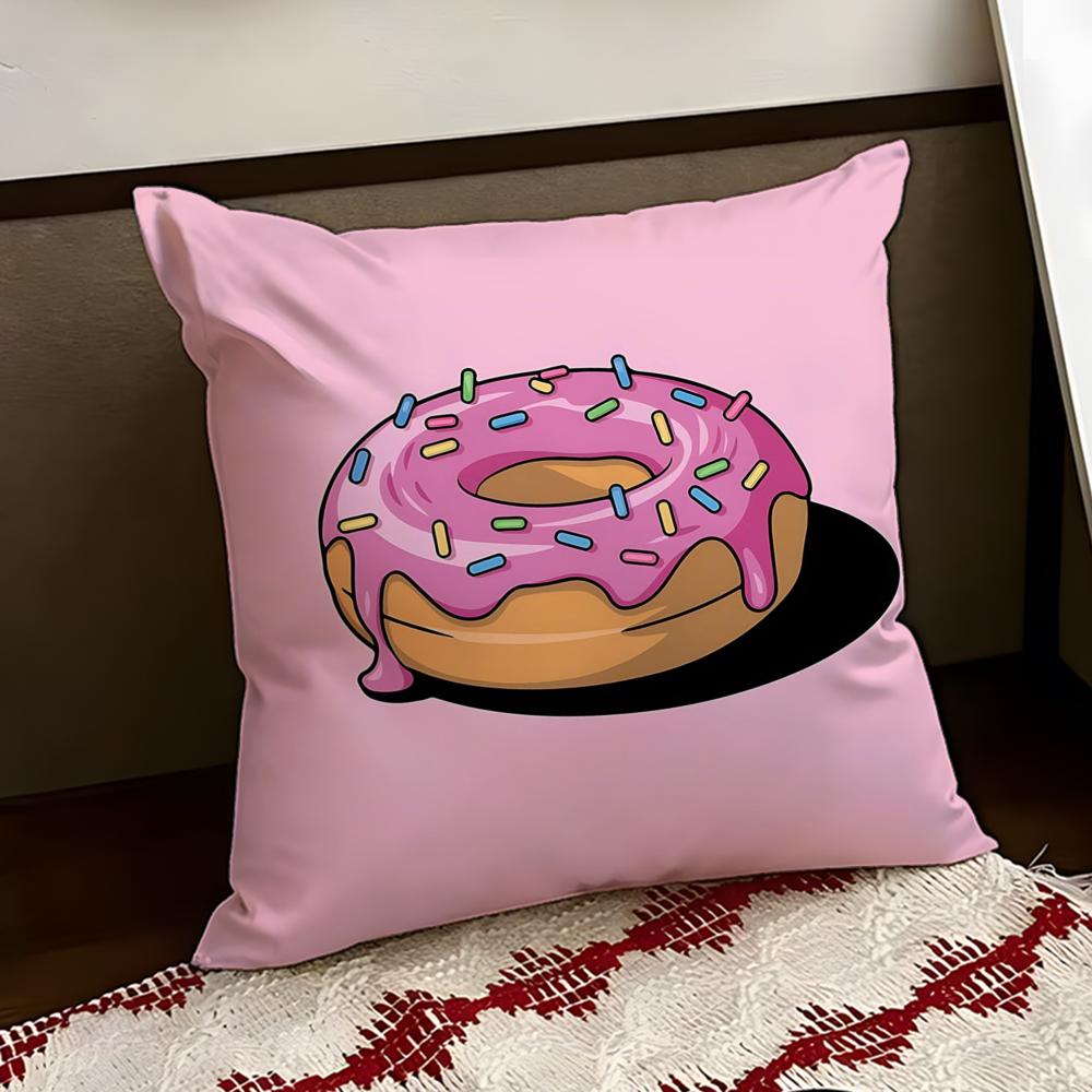 Sprinkled donut Cushion Cover Reversible Soft Durable Pillow Cover Home  Car MultiScene Use for Daily Comfort