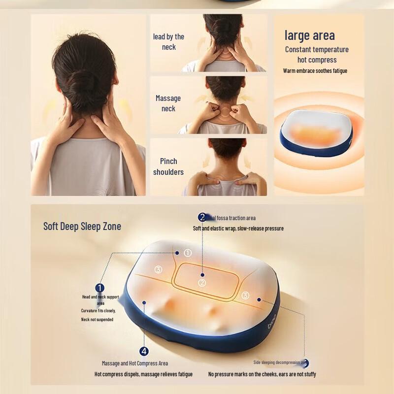 breo PS1Lite Sleep Aid Neck and Shoulder Massager Pillow CN plug (adapter included)