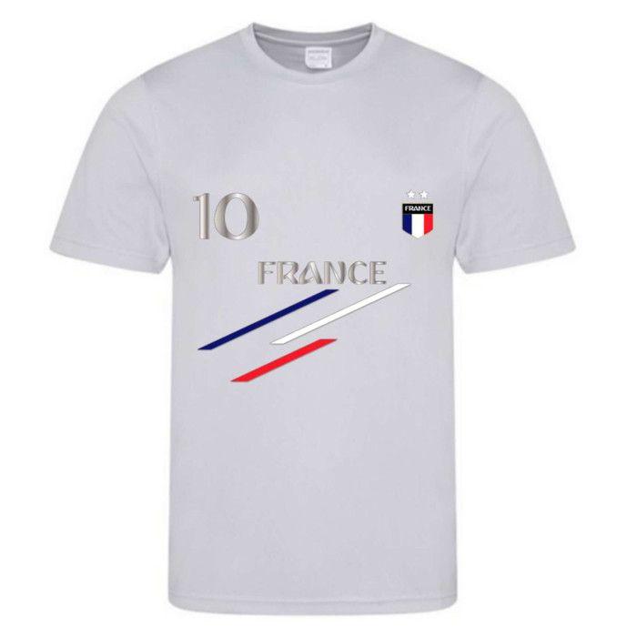 Maillot de foot enfant - NPZ - Style France - Respirant - Unisexe - 100% polyester
