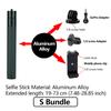 Aluminium Alloy Selfie Stick Pole Extension Monopod For GoPro Hero 12 11 10 9 8 Insta360 X4 X3 X2 DJI Osmo  Action 4 3 2 Camera