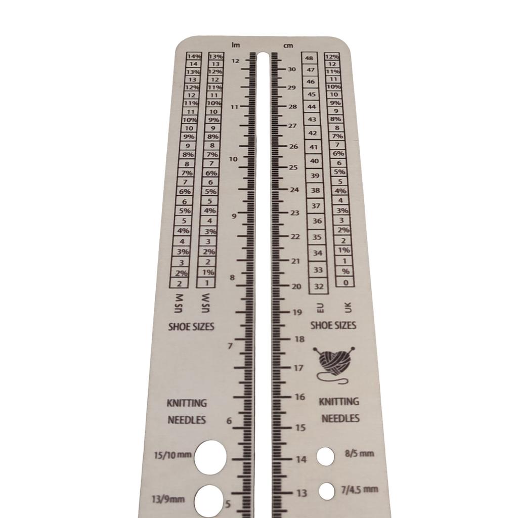 Вязание Носочная линейка Линейка для спиц Многофункциональный Калибр для вязальных спиц Носки Блокаторы для носков Инструмент для вязания носков