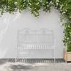 Antique White Garden Bench 103.5 x 59 x 89 cm Steel