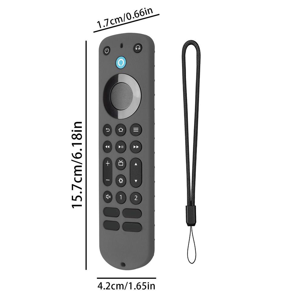 Силиконовый Чехол для Пульта ДУ Alexa Voice Remote Pro Аксессуары для Smart TV Ударопрочный Нескользящий Защитный Чехол Оболочка Пульта