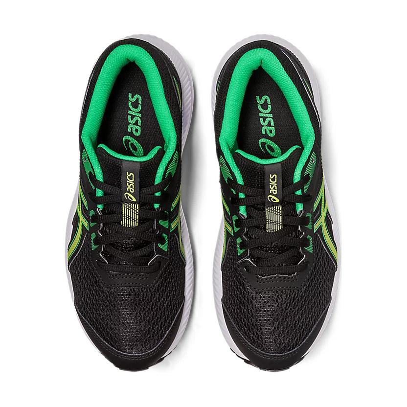Asics Contend 8 GS Black Lime Zest Kids Sneakers 1014A259-005