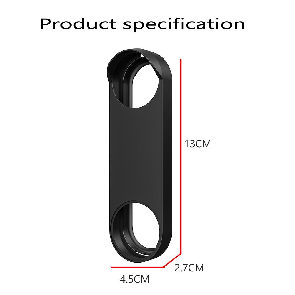 Silicone Doorbell Skin Case Drop-proof Waterproof Doorbell Protective Cover Anti Sunlight for Google Nest Doorbell Wired 2nd Gen