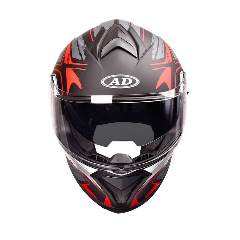 DOT 3C Certified Full Face Motorcycle Helmet Men Women - All Season ABS Safety With Removable Visor